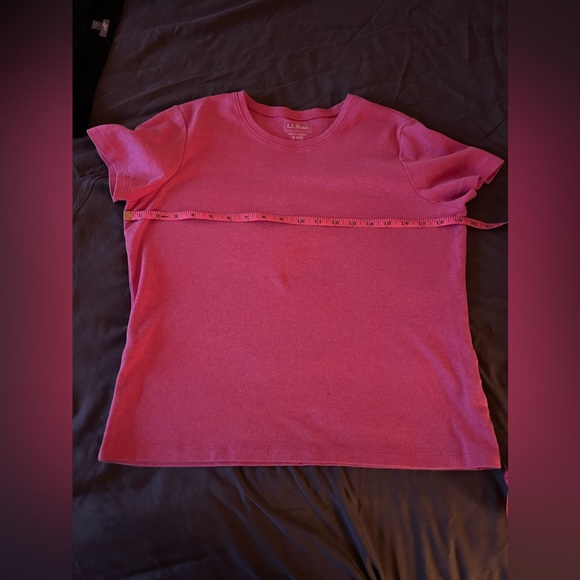 L. L. Bean Cotton T-Shirt | Pink | Women’s Size Small (Petite) - Picture 3 of 9